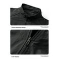 thumbnail image 6 of Mens Sweatshirt Under $10 Golf Rain Jacket for Men Waterproof - Mens Lightwieght Long Sleeve Full-Zip Softshell Jackets Performance Windbreaker, 6 of 9