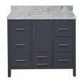 thumbnail image 6 of California 42" Bathroom Vanity with Marine Gray Cabinet and Carrara Marble Top, 6 of 6