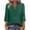 Green-Shirts, variant on Tops for Women 3/4 Sleeve Summer V Neck Lace Shirts Fashion Solid Petite Blouses Classic Cotton T-shirts Top S-2XL