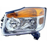 Left Headlight Assembly - Compatible with 2008 - 2012 Nissan Armada 2009 2010 2011