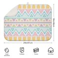 thumbnail image 2 of Large bohemian style dish drying mat 18x24 Inch crafted with soft microfiber, quick-dry and reusable, adds charm to any kitchen space, 2 of 5