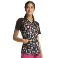 thumbnail image 5 of Cherokee Infinity Scrubs Top For Women V-Neck Print CK645, M, Geo Nouveau, 5 of 5