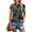 Gray and black tie-dye, variant on Womens Printed Style Tops Short Sleeve Shirts Crew Neck Cute Trendy Basic Tunic