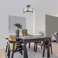 thumbnail image 5 of LNC 3-Light Modern Farmhosue Semi-Flush MOun with Glass Shade for Kitchen Island, 5 of 6