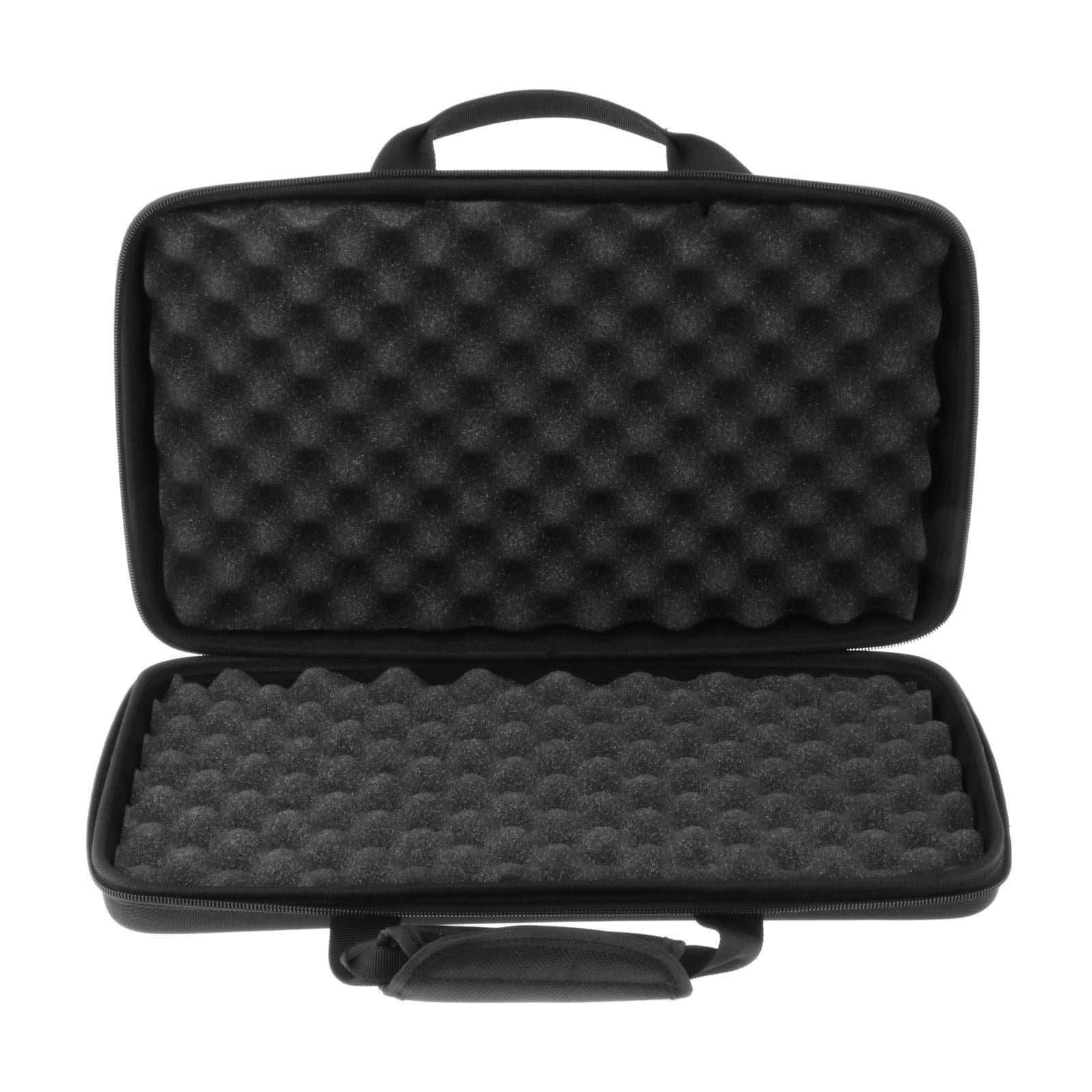 Wzmzjy DJ Controller Bag EVA Storage Case Portable Shockproof Smooth Zippers Waterproof 40cmx25cmx7cm