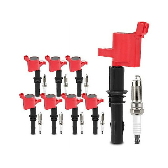 Ignition Coil Set with Spark Plugs 16 - Compatible with 2008 - 2014 Ford Expedition 5.4L V8 2009 2010 2011 2012 2013