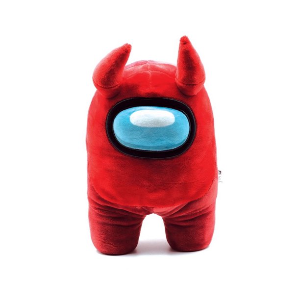Among Us Red with Devil Horns Plush