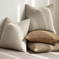 thumbnail image 6 of ILANKTOZI 12" x 20" Oatmeal Textured Boucle Throw Pillow Covers (2 Count), 6 of 7