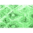 thumbnail image 1 of Ahgly Company Indoor Rectangle Abstract Emerald Green Contemporary Area Rugs, 3' x 5', 1 of 4