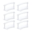 thumbnail image 3 of 6 piezas de listones de lápiz estante extraíbles con ola de 6 tragamonedas Organizador de soporte de lápiz para el hogar showcase de mesa de mesa, 3 of 8
