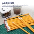 thumbnail image 5 of BAZIC Pencil #2 HB Pencils, Latex Free Eraser, Wood Free Yellow Unsharpened (12/Pack), 4-Packs, 5 of 7