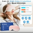 thumbnail image 5 of Eye Massager with Heat & Cooling for Migraines – 14 Massage Nodes for Eye Strain Relief, Rechargeable Bluetooth Music, Improve Sleep, Birthday & Holiday Gifts for Women and Men, 5 of 14