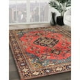 thumbnail image 2 of Ahgly Company Indoor Rectangle Traditional Orange Salmon Pink Persian Area Rugs, 4' x 6', 2 of 6