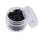 thumbnail image 1 of 5 piezas/botella Micro anillos de silicona de 5 mm para extensiones de cabello, 4 colores para Negro, 1 of 9