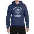 thumbnail image 2 of Wild Bobby Fear Not For Jesus The Lion Of Judah Has Triumphed Inspirational/Christian Unisex Graphic Hoodie Sweatshirt, Vintage Heather Navy, XX-Large, 2 of 5