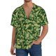 thumbnail image 1 of Balery Crayfish Army Camisa Casual de Manga Corta con Botones para Hombre, Texturizada, Estilo Cubano, para Playa, Verano-3X-Large, 1 of 5