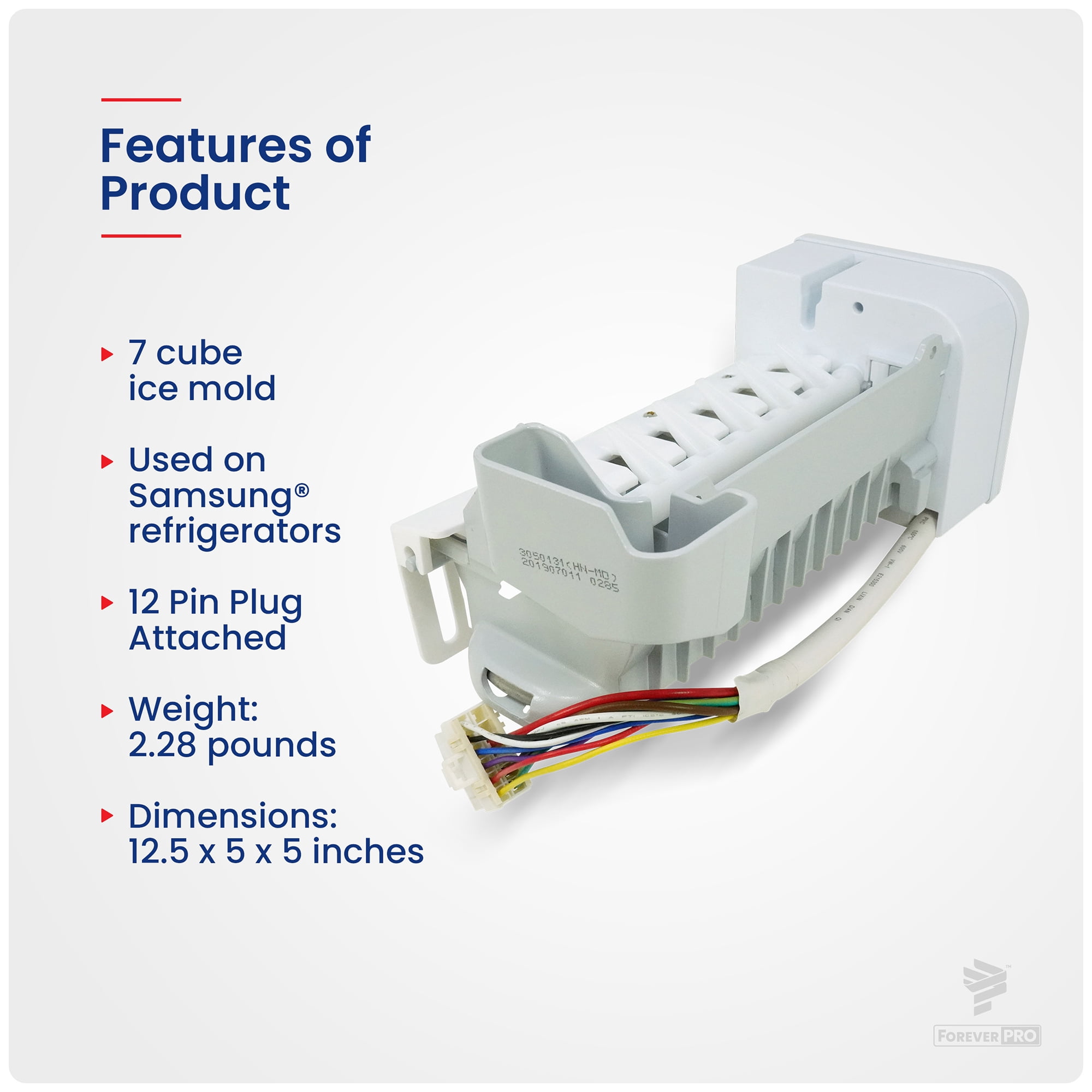 ForeverPRO DA97-07549B Assembly Ice Maker for Samsung Refrigerator DA97-07549B