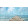 thumbnail image 3 of Nai, Danhui 14x9 Black Modern Framed Museum Art Print Titled - Summer Dock Panorama, 3 of 5