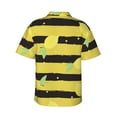thumbnail image 3 of Bixox Men's Hawaiian Shirts Men's Lemon Print Short-Sleeve Shirt-X-Large, 3 of 8