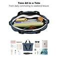 thumbnail image 4 of Tote Bag for Women - Dog Bones Shoulder Bag - Large Utility Work Duffle Bag with Zipper Handbag for Travel, Work, Sprots, 4 of 5
