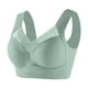thumbnail image 1 of Sujetador de encaje sin aros de talla grande, ropa interior con fruncido lateral fino y ajustable, 1 of 5