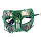 thumbnail image 3 of Accesorios de Máscara Salvador con correa elástica Máscara de fiesta media cara verde, 3 of 10