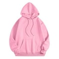 thumbnail image 4 of WENWU Womens Hoodies Long Sleeve Womens Pullover Oversized Sweatshirt for Women Pink Hoodie Womens Fall Outfits 2025 Teen Clothing, 4 of 5