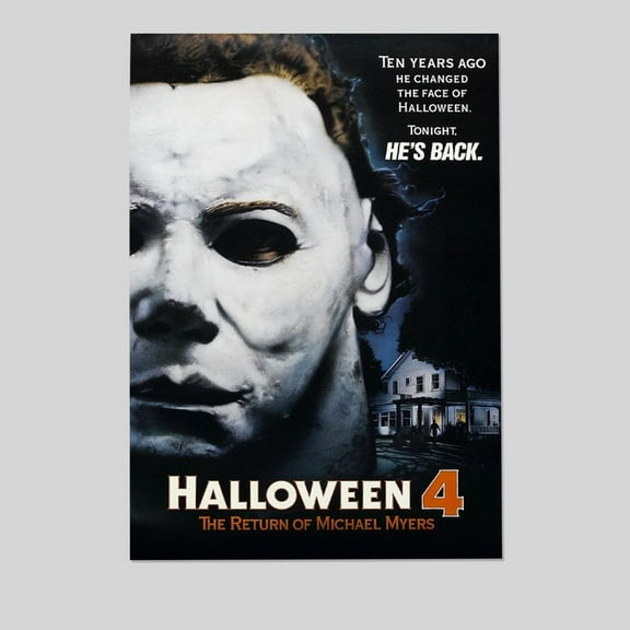 Movie Poster- Halloween 4: The Return of Michael Myers Poster, One Sheet Wall Size 24''x36''-Gategoo