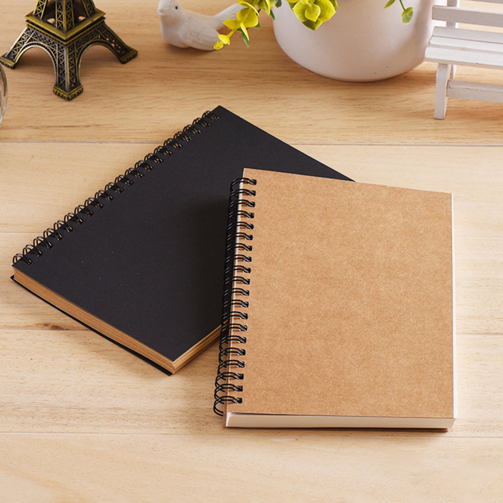 Details about   120 Page Exercise Book New Portable Cute Kraft Paper Notepad Memo Diary Notebook 