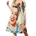 thumbnail image 1 of Pintura de Carmen Miranda Vestido ropa mujer Vestido de noche Vestidos mujer, 1 of 6