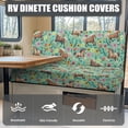 thumbnail image 4 of XYZCANDO 2-Piece RV Booth Seat Covers Washable Elastic, Compatible with Caravan Interior Camper RV Dinette Cushion Covers(Horse), 4 of 7