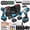 Host * 3+Battery * 1, variant on Multi-functional Power Tool Combo Set with Impact Wrench and Drill Driver for Household and Construction DIY Projects
