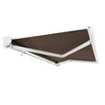 thumbnail image 2 of Awntech 14' x 10' Full Cassette Manual Patio Retractable Awning Acrylic Fabric, Brown, 2 of 7