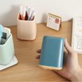 thumbnail image 3 of Simple Pen Holder Storage Pen Holder Makeup Brush Vase Brush Pot Cute Pen Holder Desk Decoration,1 Pce (Blue,Ordinary), 3 of 5