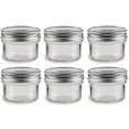 thumbnail image 1 of Nakpunar 6 Pcs 4 Oz Mason Glass Jars With Silver Lids, 1 of 3