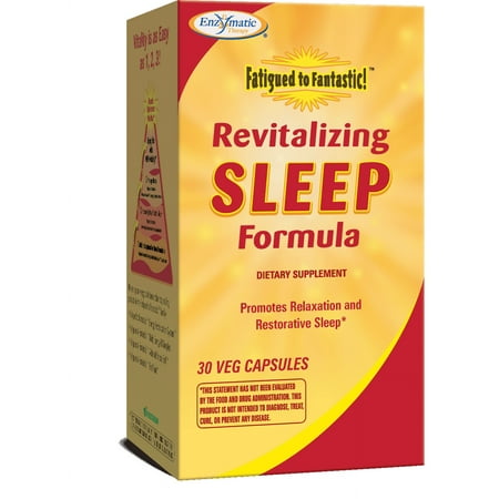 Enzymatic Therapy Fatigued to Fantastic! Revitalizing Sleep Formula Capsules, 30 Ct