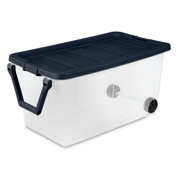 160 Qt Wheeled Storage Box Com, Wheeled Storage Trunk Plastic