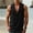 🔥 Black, variant on Sentmoon Shirt for Men and Sleeveless V Neck Summer Gym Tank Tops for Men Solid Color Compression Loose Oversized Mens Gym Clothes Hawaiian for Casual Streetwear Gray S