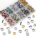 thumbnail image 2 of Miangastore 700Pcs/Pack Rondelle Beads Colorful Rhinestone Spacer Beads Flat Round Loose Beads for Jewelry Decorations, 2 of 8