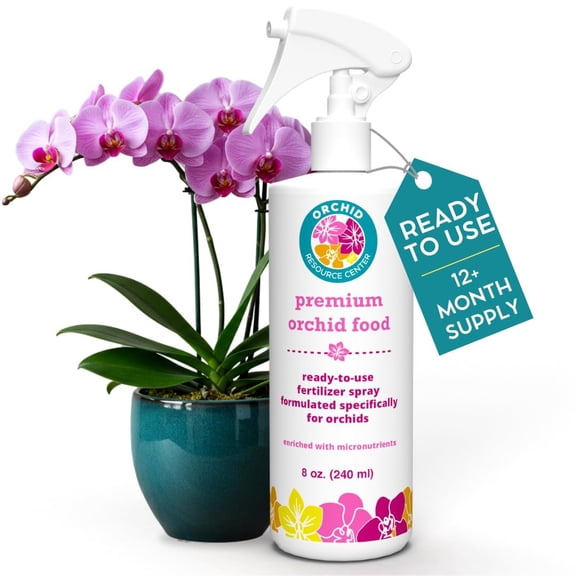 Orchid Food Spray  Enriched, Bioavailable Fertilizer Mist  8 oz