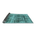 thumbnail image 2 of Ahgly Company Indoor Square Abstract Light Blue Modern Area Rugs, 7' Square, 2 of 4