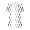 thumbnail image 5 of Mifsaly Womens Collared V Neck Short Sleeve Tops Summer Casual Polka Dot Print Shirts Slim Fit Work Office Blouse 2026 M, 5 of 5