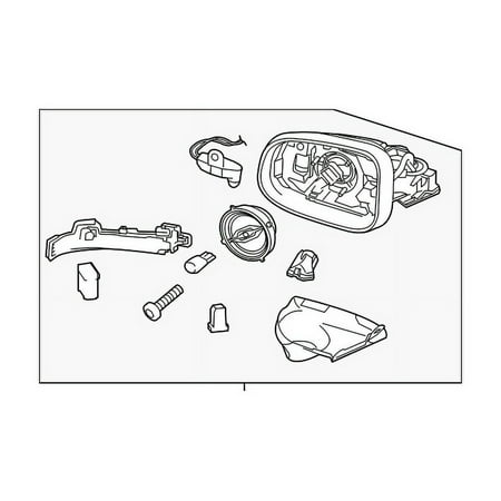 Genuine OE Volvo Mirror Assembly - 31402628