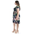 thumbnail image 2 of Vestido Floreado Roman Fashion Tallas Extras 8867-11 Marino Flores 42, 2 of 7