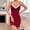 #0199-Red, variant on Uootdi Women's Chemises Spaghetti Strap Sleeveless V Neck Lace Trim Nightgowns Alluring Lightweight Casual Sleep Dresses Gift