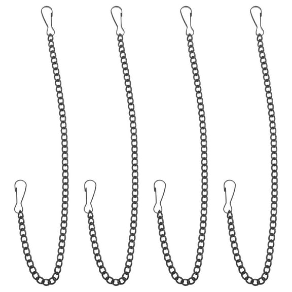Masteelf 4PCS Hanging Chains with Hooks Chain to Hanging Planter Bird Feeders Lanterns Wind Chime Ornaments Christmas Wreath 25cm