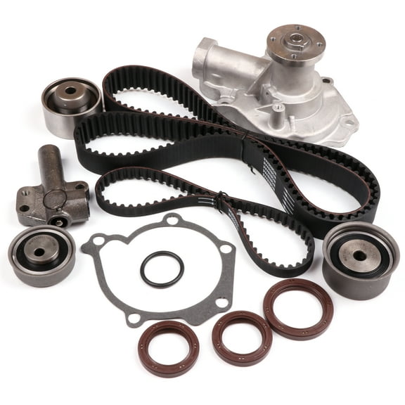 ECCPP Timing Belt W/ Water Pump Kit Hydraulic Tensioner For Hyundai for Kia 2.4L L4 G4JS Fits select: 2003-2004 HYUNDAI SANTA FE GL, 1999-2005 HYUNDAI SONATA GL