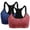 Red + Blue | 2 Pack, variant on SAYFUT Women's Seamless Active Keyhole Mesh Racerback Sports Bra Middle Impact 2-Pack