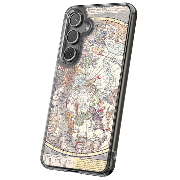 For Samsung Galaxy S21 Plus, Hybrid Clear, Old Celestial 1 Print, USA