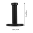 thumbnail image 2 of OFFIGAM 6Ud De Pared Simples Negros Para Colgar Toallas Llaves Y Abrigos, 2 of 8